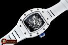 Richard Mille RM055 Bubba Watson CER/RU Skeleton Wht/Blue MY8215 Mod