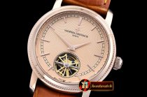 VACH. CONSTANTINE Patrimony Tourbillon RG/LE Rose Gold A21J Faux
