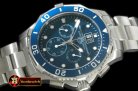 TAG0282C - Aquaracer Big Date Chrono SS/SS Blue Jap OS Qtz