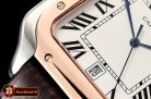 Cartier Santos De Cartier 2018 Mens RG/SS/LE Wht Swiss Qtz