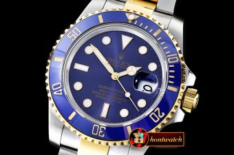 Rolex Submariner 116613 YG/SS Blue BP Ult A3135 Mod