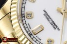 Rolex Daydate 36mm Flt YG/YG White Diam BP Swiss 2836