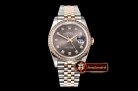 Rolex DateJust 36mm Jub Diam RG/SS Grey/Dm BP A2813
