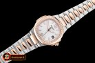 Patek Philippe Nautilus 7010 Ladies RG/SS Diams White - Swiss Qt