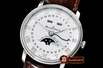 Blancpain Villeret Complications SS/LE White OMF Miyota 9015 Mod