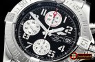 Breitling Avenger II Chronograph 43mm SS/SS Blk/Wht GF A7750