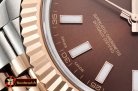Rolex Datejust II DJ2 41mm Jub Flt RG/SS Brown Stk BP A3235 Mod