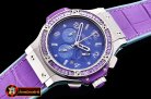 Replica Hublot Big Bang Pop Art 38mm SS/LE Blue/Pur Bez OS20 Qtz