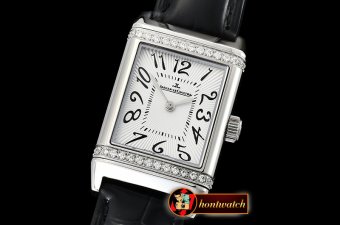 Jaeger Le Coultre JL Reverso Ladies Diams SS/LE White/Num MY6T51 Mod