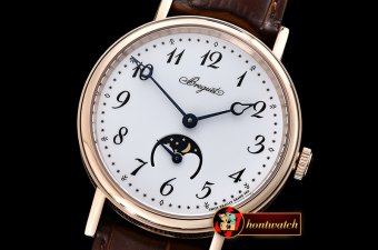Breguet Classique MoonPhase RG/LE White MY9015 Mod