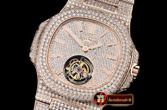 Patek Philippe Nautilus 40mm Tourbillon Fantasy DIAM/RG Asia HW Tourb