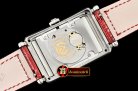 Franck Muller Long Island Ladies 952QZ SS/LE (Red) Wht GF Swiss Qtz