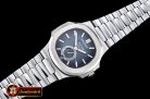 Patek Philippe Nautilus GMT MoonPhase SS/SS Blue Asia 23J Calend