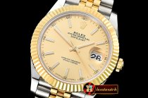 Rolex Datejust II 41mm Jub Flt Wrap YG/SS Gold Stick BP Swiss 2836