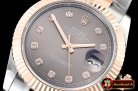 Rolex Datejust DJ2 41mm Oyt Flt RG/SS Grey/Diams BP Asia 2813