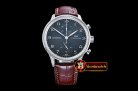 IWC Portuguese Chrono Diam SS/LE Grey/Black ZF A79350 Mod
