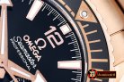 Replica Omega Planet Ocean Chrono RG/RG Black Asia7750 Mod 9301