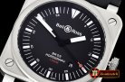 BELL & ROSS BR03-92 Horograph Sandblasted SS/RU Black V2 Miyota 9015