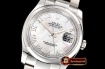 Rolex DateJust 36mm Oyst Dm 904L SS/SS Wht MOP/R GMF SA3135