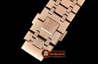 Audemars Piguet Royal Oak 15400 Frosted RG/RG White Asia 21J Mod 3120