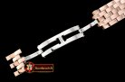 Cartier Santos Demoiselle Ladies Diams RG/RG Wht Swiss Quartz