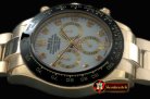 Replica Rolex Daytona 116528 YG/YG MOP White Diam A-7750 Sec@6