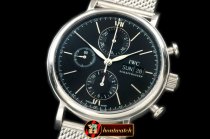 IWC0283B - Portofino Chronograph V2 SS/ME Black A-7750 28800bph