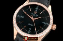 ROLCEL065D - 2014 Cellini Time RG/LE Black Asia 2824