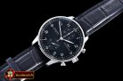 IWC Portuguese Chrono SS/LE Blk/Blk ZF A-7750