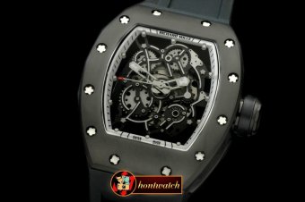 RM076G - RM055 Bubba Watson Tourbillon CER/PVD/RU Custom Skeleto