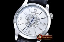 JAEGER LE COULTRE- Master Memovax World Time SS/LE Silver Wht As