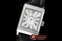 Jaeger Le Coultre JL Reverso Ladies Diams SS/LE White/Num MY6T51 Mod