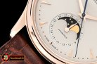 Jaeger Le Coultre Master Ultra Thin Moonphase RG/LE White ZF 1:1 MY9015