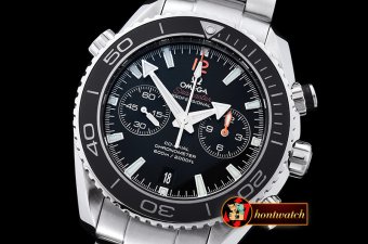 Omega Planet Ocean 45mm Chrono SS/SS Blk/O BP A7750 Mod9300