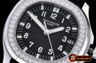 Patak Philippe Aquanaut Midsize 5069A Diams SS/RU Black MY9015 Mod