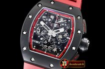 Richard Mille RM011 Felipe Massa CER/PVD/VRU Red Skele KVF A7750 Mod