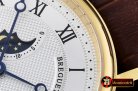BRE063A - Classique SS Moonphase YG/LE White Miyota 9015