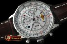 BSW0287A - Navitimer GMT SS/LE White A-7750