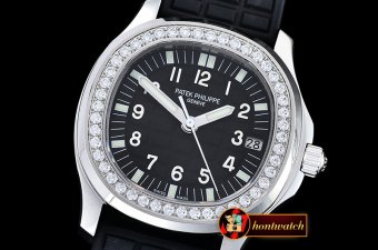 Patak Philippe Aquanaut Midsize 5069A Diams SS/RU Black MY9015 Mod