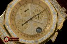 AP0283 - Royal Oak Chrono YG/LE Champagne Gold Bling A-7750