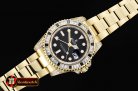 Rolex GMT II Blk/Wht Rubies YG/YG Blk BP A3186 Mod