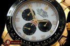 Replica Rolex Daytona 116528 YG/YG White Num A-7750 Sec@6