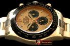 Replica Rolex Daytona 116528 YG/YG Gold Stk A-7750 Sec@6