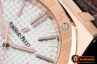 Audemars Piguet Royal Oak 15400 Wrapped RG/LE2 White BP MY9015 Mod 3120