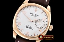ROLCEL070C - Cellini Date RG/LE White Num Asia 2824