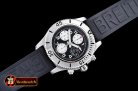 Breitling Superocean SteelFish Chrono SS/RU Blk/Wht A7750