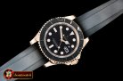 Rolex YachtMaster 116655 40mm RG/RU Black ARF Asia 2836