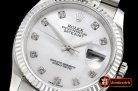 Rolex Datejust Man DJ 36mm Jub Flt SS/SS White MOP Diams BP A313