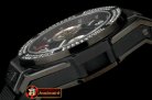 HUB0329A - Big Bang All Black Unico PVD/RU Skeleton Asian 7750