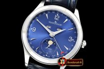 Jaeger Le Coultre Master Calendar Moonphase SS/LE Blue OMF MY9015 Mod